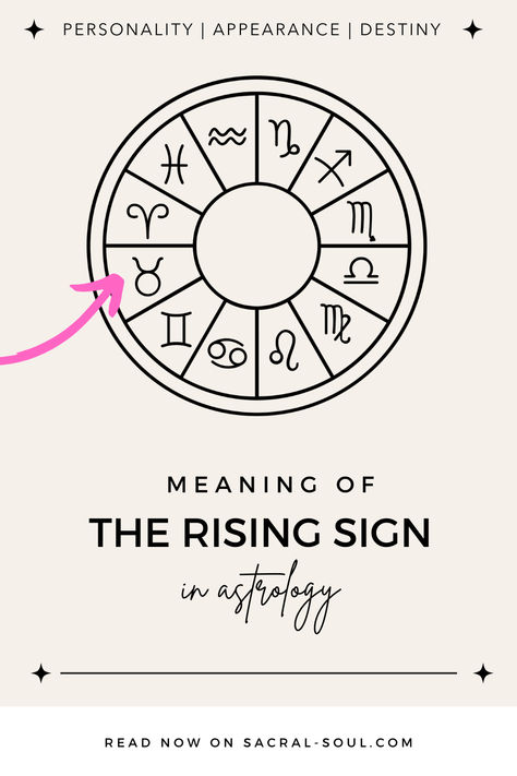 If you've ever looked at your astrology birth chart, you'll know that you have a rising sign, aka ascendant sign, and it's the most important part of your natal chart. So what can it tell you about yourself and your life? In this blog post, I deep dive into the Ascendant and what it means for all zodiac signs! Your Rising Sign, Ascendant Sign, Rising Sign, Leo Rising, Gemini Rising, Sign Meaning, Birth Chart Astrology, Self Centered, All Zodiac Signs