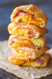 Breakfast Hot Pockets, Cheese Pockets, Hot Pocket Recipes, Homemade Hot Pockets, Leftover Ham Recipes, Prep Breakfast, Freezer Breakfast, Hot Pockets, Leftover Ham