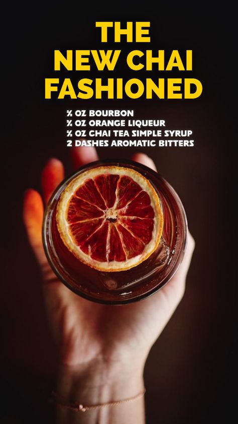 Just reminiscing about this  shoot with my bud, Jess Rehs for this cocktail - its a chai old fashioned riff and you can never go wrong with it. Chai Old Fashioned, Aromatic Bitters, Old Fashioned Cocktail, Chai Tea, Simple Syrup, Liqueur, Old Fashioned, Tea, Canning