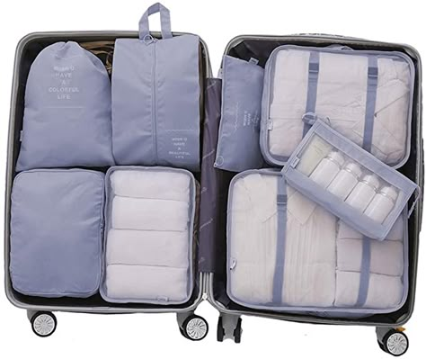 Luggage Packing, Packing Bags Travel, Suitcase Organization, Travel Cubes, Packing Luggage, Packing Organizers, Luggage Organization, Organized Packing, Packing Cubes