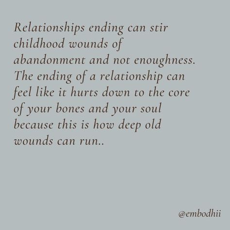 Claire | Somatic Therapist on Instagram: “When a relationship ends we can often find ourselves swept up into obsessive thinking, self criticism, and a deep pain in the body as…” Obsessive Thinking, Self Criticism, A Relationship, The Body, Self Help, Canning, On Instagram, Instagram