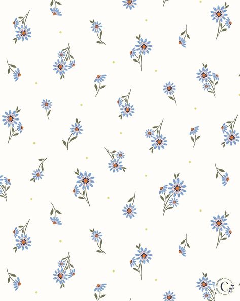 African Daisy, Flora Pattern, Dainty Flowers, Modern European, Tiny Flowers, Ditsy Floral, Floral Patterns, Flower Wallpaper, Each Day