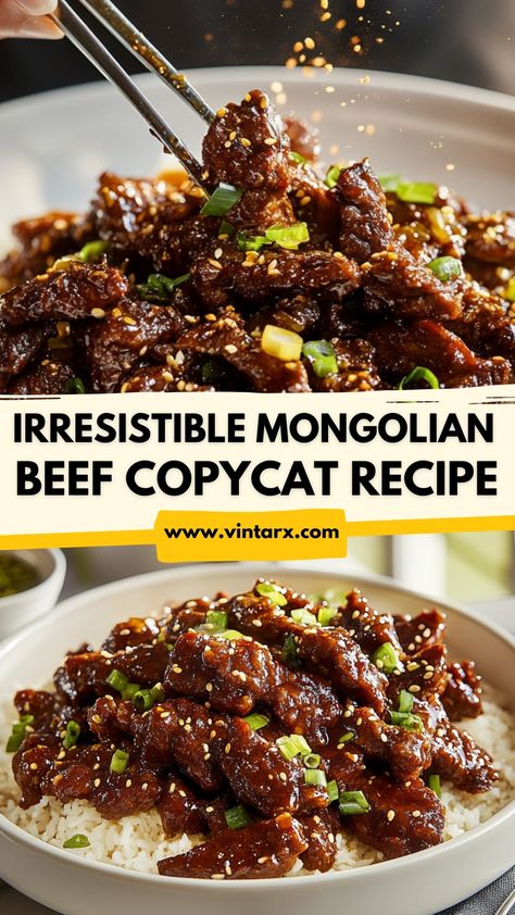 Dive into the savory world of homemade Mongolian Beef with this easy copycat recipe that mimics your favorite restaurant dish. Tender slices of flank steak are marinated in a mouthwatering blend of soy sauce, ginger, and garlic, then stir-fried to perfection. This quick meal is perfect for busy weeknights or impressing guests at dinner parties. Serve over fluffy rice or noodles for an authentic dining experience. Follow our simple step-by-step guide to whip up this delectable dish in no time! Fluffy Rice, Dinner Side, Mongolian Beef, Restaurant Dishes, Dinner Side Dishes, Quick Meal, Dinner Sides, Flank Steak, Copycat Recipe