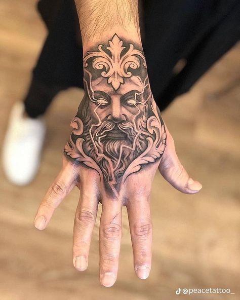 Tattoo Main, Herren Hand Tattoos, Zeus Tattoo, Catrina Tattoo, Tattoos Matching, Tato Henna, Forarm Tattoos, Tattoo Inspiration Men, Cool Forearm Tattoos