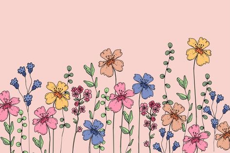 Free Vector | Hand drawn spring background Butterfly Horizontal Wallpaper, Floral Background Wallpapers Desktop, Pink Flower Computer Wallpaper, Laptop Wallpaper Desktop Wallpapers Winter, Pastel Pc Wallpaper, Spring Wallpaper Laptop, Macbook 13 Inch Wallpaper, Pc Background Aesthetic, Cute Laptop Wallpapers