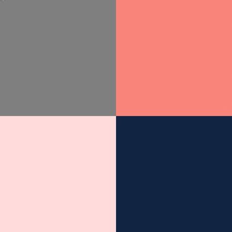 Navy Salmon Color Palette, Coral Navy Blue And Gray Living Room, Color Combos For Kitchen, Navy Kitchen Pink Walls, Blue Salmon Color Palette, Navy Blue And Coral Color Palette, Coral And Navy Outfits, Navy Blue And Coral Bedroom, Blue Coral Gold Color Palette