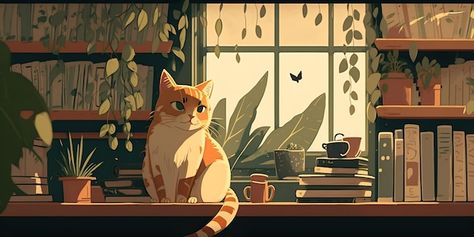 Background Linkedin, Lofi Wallpaper, Notion Cover, Wallpaper Gatos, 1366x768 Wallpaper Hd, 2560x1440 Wallpaper, Laptop Wallpaper Desktop Wallpapers, Images Design, Cat Background