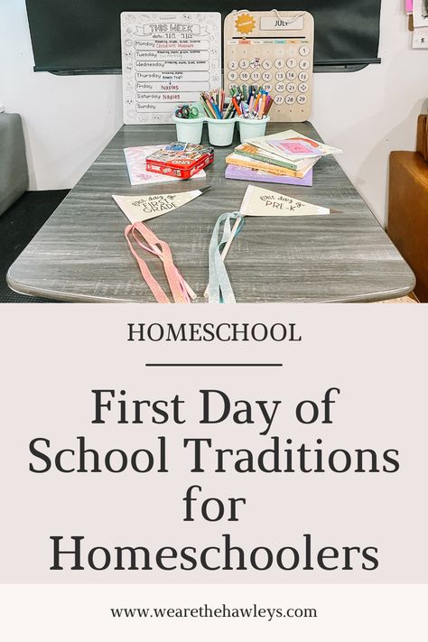 Elevate the Start of Your Homeschooling Journey! Check Out Our 9 Exciting First-Day Activities for a Memorable and Inspiring Kickoff. 🏡🎨 #HomeschoolingAdventure #FirstDayMagic https://wearethehawleys.com/9-exciting-first-day-activities-to-make-homeschooling-extra-special/ Fun Homeschool Lessons, 1st Day Of Homeschool Activities, First Week Of Homeschool Preschool, First Day Of Preschool Homeschool, 1st Day Of School Homeschool, Fun First Day Of Homeschool Ideas, First Day Of Homeschool Kindergarten, First Day Homeschool Pictures, September Homeschool Activities