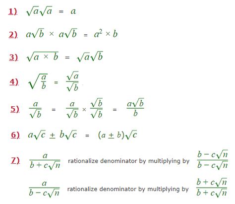 When surds are specifically square roots, there are some square root rules that are useful to know. Radical Math Rules, Under Root Maths, Math Tricks Square Root, Square Root Math, Addmath Form 4, Square Roots Tricks, Surds Notes, Square Root Tricks, Math Square Roots