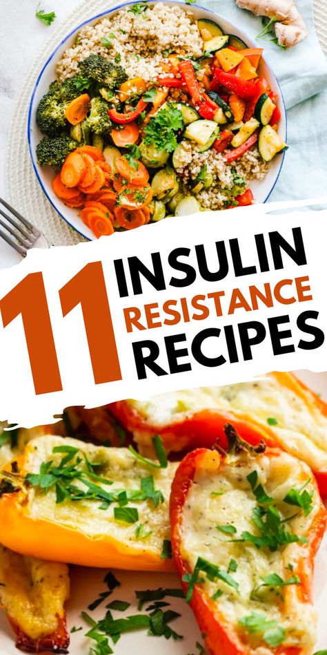 Explore recipes designed for insulin resistance, focusing on balanced meals that help manage blood sugar levels and promote overall health. Insulin Resistance Recipes, Insulin Resistance Diet Recipes, Best Healthy Diet, Low Glycemic Foods, Healthy Recipes For Diabetics, Resep Diet, Low Sugar Recipes, Dash Diet, Balanced Meals