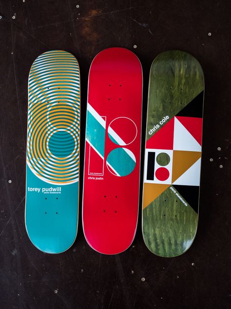 Eye candy for mathematicians The Plan B Geometrics decks are now available at our shop! | #skatedeluxe #SK8DLX #geometry #chrisjoslin #chriscole #toreypudwill Plan B Skateboards, Skate Art, Skate Decks, Shop Plans, Skateboard Decks, Geometry, Innovation Design, Art Boards, Skateboard