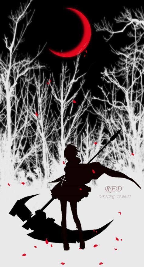 cross highres petals ruby_(rwby) rwby scythe silhouette ukiing weapon Rwby Scythe, Anime Grim Reaper, Rwby Wallpaper, Rwby Rose, Team Rwby, Rwby Fanart, Rwby Anime, Webtoon Comics, Ruby Rose