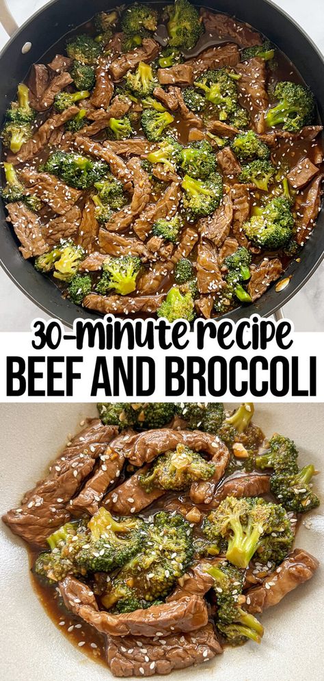 Gluten Free Beef and Broccoli Recipe (One Skillet!) Beef And Broccoli Fried Rice, Steak And Broccoli Stir Fry Easy, Broccoli Recipes Gluten Free, Gluten Free Beef And Broccoli, Beef And Broccoli Recipe, Steak And Broccoli, Tender Meat, Better Than Takeout, Easy Steak