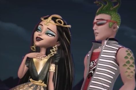 Monster High Couples, Cleo Aesthetic, Fairy Tail Anime Lucy, Deuce Gorgon, Old Kids Shows, Arte Monster High, Monster High Pictures, Moster High, Dream Boyfriend