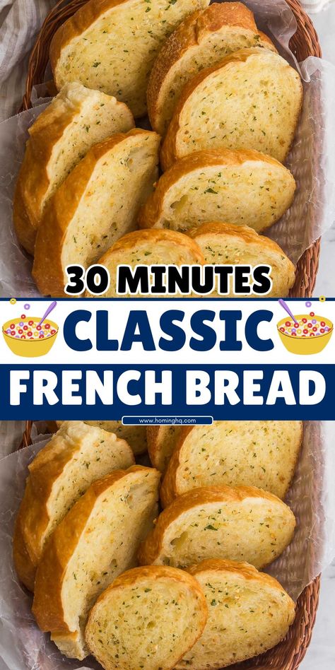 Learn how to make classic French bread with this easy, step-by-step recipe! From a crispy, golden crust to an airy, soft interior, this homemade baguette will transport your kitchen to Paris. Perfect for sandwiches, as a side dish, or enjoyed fresh with butter, this simple recipe will guide you to the perfect loaf of French bread every time. Whether you're a beginner baker or an experienced home cook, this classic recipe is sure to impress! Homemade Baguette, Flavored Breads, Beginner Baker, Type Of Bread, The Perfect Loaf, Carb Cravings, French Bread Recipe, Types Of Bread, Bread Machine Recipes