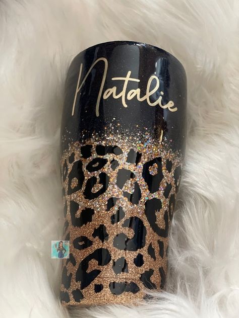 My new favorite wildflower lane custom tumbler! Leopard Print Tumbler, Lolli And Pops, Tumbler Cups Personalized, Leopard Tumbler, Epoxy Tumblers, Glitter Tumbler Cups, Cup Designs, Custom Tumbler Cups, Tumbler Cups Diy