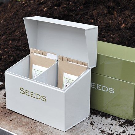 Organize Seeds, Seed Storage, Seed Box, Garden Calendar, Raised Garden Beds Diy, Seed Saving, Box Delivery, Tool Sheds, Potting Shed