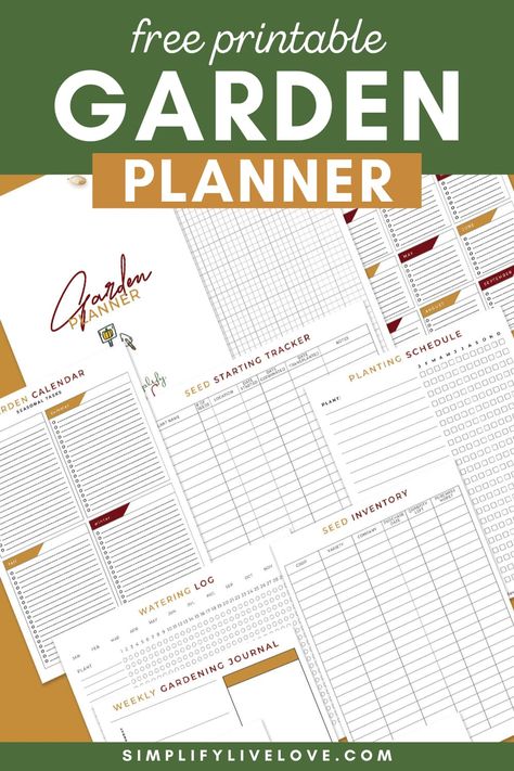 Free Garden Planner Printable for Ultimate Success Gardening Journal Printables, Free Teacher Planner, Mom Planner Printables Free, A5 Planner Printables Free, Exam Study Planner, Free Meal Planner Printable, Day Planner Printables, Free Daily Planner Printables, Goal Planner Printable Free