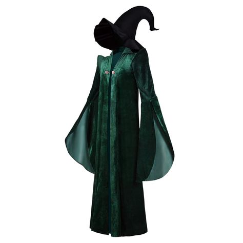 PRICES MAY VARY. Hand Wash Package include: ​1*Robe, 1*hat High quality polyester material, Soft and comfortable US size, Please check our size chart before purchasing Suitable for Halloween, cosplay, theme party, stage performances, Christmas gift otc.. Size Chart for Adult Women (inch)  Small: Length 53.9, Bust 37.8, Shoulder 18.1  Medium: Length 55.1, Bust 39.4, Shoulder 18.5  Large: Length 56.3, Bust 40.9, Shoulder 18.9  X-Large: Length 57.5, Bust 42.5, Shoulder 19.3  XX-Large: Length 58.7, Dark Wizard Costume, Wizarding Robes Witches, Wizard Costume Women, Pretty Witch Costume, Professor Mcgonagall Costume, Witchy Cape For Halloween Cosplay, Mcgonagall Costume, Black Witchy Cosplay Costume, Long Black Wizard Robe