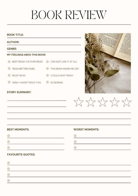 Book Review Journal Book Review Page Ideas, Book Journal Ideas Layout Simple, Reading Journal Ideas Layout Monthly, Reading Journal 2024 Cover Page, Reading Journal Spreads Ideas, Reading Journal Title Page Ideas, Book Review Journal Ideas Layout, Reading Journal Review Page, Book Reading Journal Ideas Layout