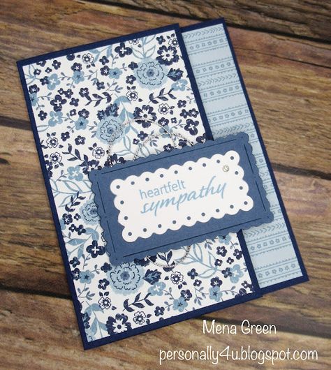 Personally Yours: Heartfelt Sympathy with Stampin' Up! Countryside Inn Designer Series Paper Sympathy Cards Su, Stampin Up Countryside Inn Dsp Cards, Stampin Up Countryside Inn Dsp, Stampin Up Sympathy Cards 2023, Countryside Inn Stampin Up Cards, Masculine Sympathy Cards, Countryside Corners, Seaside Bay, Stampin Up Sympathy Cards