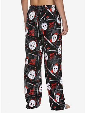 Horror Movie Pajamas, Emo Pajama Pants, Horror Pajamas, Halloween Pj Pants, Cute Pj Outfits, Goth Pajamas, Halloween Pajama Pants, Halloween Merch, Friday The 13th Jason