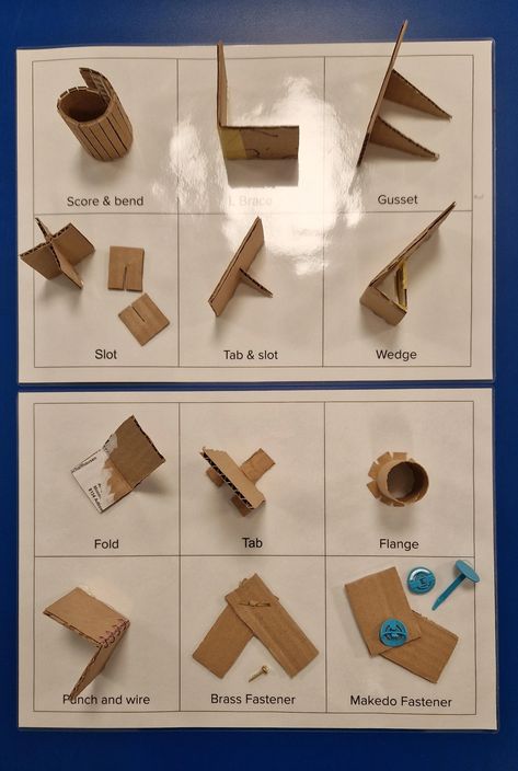 11 Ways to Cut and Connect Cardboard : 4 Steps (with Pictures) - Instructables Ways To Connect Cardboard, Cardboard Joining Techniques, Cardboard Building Techniques, Cardboard Hinge, Cardboard Joints, Diy Cardboard Furniture Step By Step, What To Do With Cardboard, Cardboard Aesthetic, Cardboard Connections