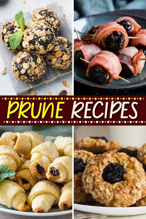 Prune Recipes Recipes With Prune Juice, Pitted Prunes Recipes, Prune Recipes Desserts, Prune Cookies Recipes, Recipes Using Prunes, Prune Dessert Recipes, Prune Recipes Healthy, Recipes With Prunes, Prune Desserts