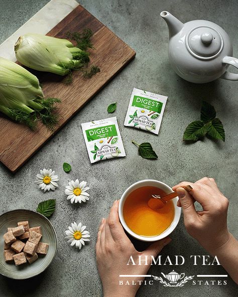 Kitchen Ghosts for Ahmad Tea Baltic States on Behance Green Tea Photoshoot, Tea Box Photography, Tea Brand Photography, Tea Leaves Photography, Tea Lifestyle Photography, Tea Advertising Design, Tea Photography Styling, Tea Photoshoot Ideas, Tea Flatlay