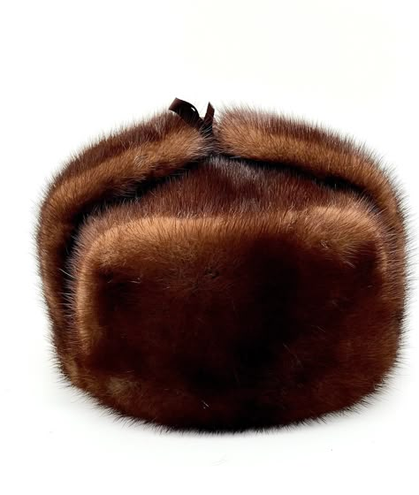 Ready to ship This is a great winter mink hat , Extremely warm. THIS HAT IS BRAND NEW. MADE OF SOFT AND ELEGANT GENUINE MAHOGANY MINK FUR. Origin: Russia Color: MAHOGANY/ Available sizes: 57, 58, 59. Any questions please ask. Please look at the photos, they form part of the description, and describe it. Russian Winter Fashion, Russian Hats, Ushanka Hat, Apres Ski Style, Russian Hat, Funky Hats, Dope Hats, Russian Winter, Fur Hats