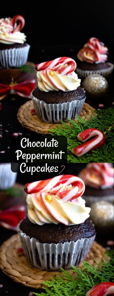 Peppermint Buttercream Frosting, Peppermint Desserts, Brunch Snacks, Peppermint Frosting, Mint Chocolate Cupcakes, Peppermint Buttercream, Chocolate Peppermint Cupcakes, Peppermint Cupcakes, Peppermint Recipes