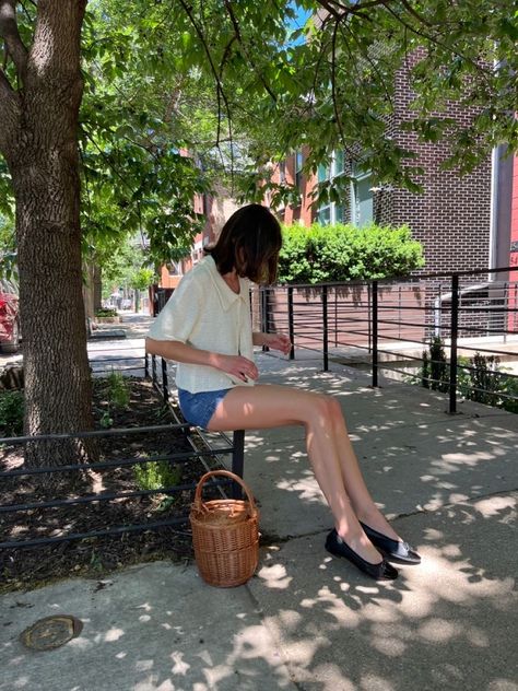 Birkin Basket, Birkin Style, Jane Birkin Basket, Jane Birkin Style, 23 Summer, Abercrombie Girls, Fashion Diary, Euro Summer, Spring Fits