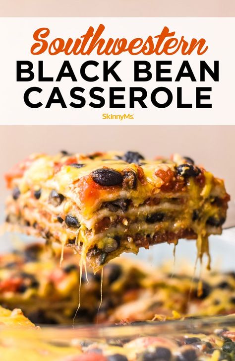 Black Bean Casserole, Mexican Casserole Recipe, Healthy Casseroles, Tasty Vegetarian Recipes, Vegetarian Dinners, Bean Casserole, Dentures, Idee Pasto Sano, Essential Nutrients