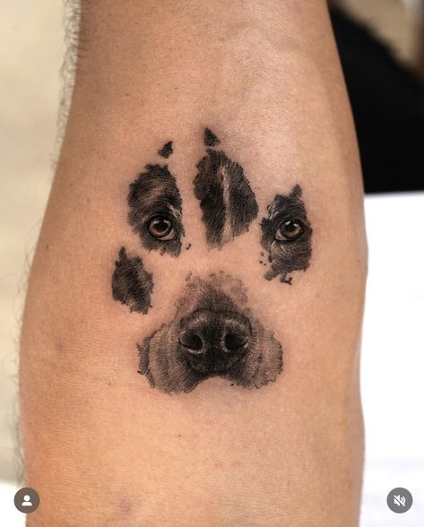 Paw Print Tattoo Design, Animal Print Tattoo, Hen Tattoo, Bear Paw Tattoos, Pet Tattoo Ideas, Cute Simple Tattoos, Tribute Tattoos, Pawprint Tattoo, Rose Tattoos For Men