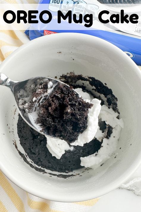 Microwave Oreo Dessert, Oreo Microwave Cake, Oreo Mug Cake Microwave, Tik Tok Ramen, Cinnamon Butter Recipe, Lemon Danish, Aunt Jemima Pancakes, Oreo Mug Cake, Oreo Mug