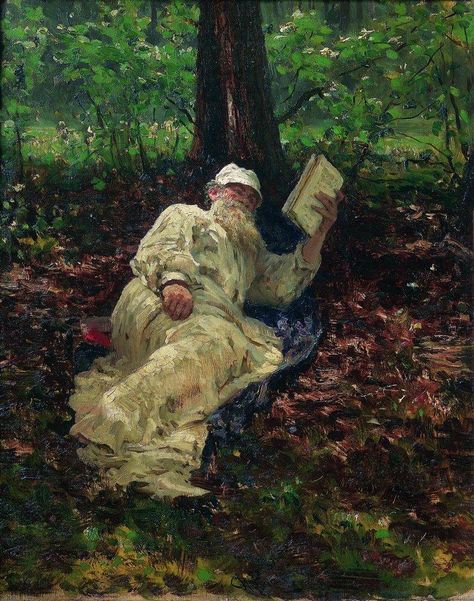 Ilya Repin on Twitter: "Leo Tolstoy in the forest, 1891 https://t.co/QBT5AtYmDQ #ilyarepin #realism… " Ilya Repin, Victorian Paintings, Russian Painting, Leo Tolstoy, Forest Painting, Saint Nicholas, Russian Artists, Russian Art, In The Forest