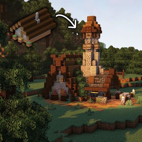 Taiga Builds Minecraft, Minecraft Taiga Base, Minecraft Taiga Village Revamp, Minecraft Taiga Build, Minecraft Taiga House, Minecraft Taiga Village, Minecraft Horse Stables, Minecraft Horse, Minecraft Starter House