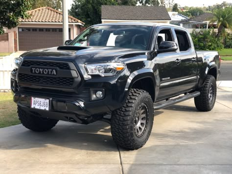 Blacked Out Toyota Tacoma, Blacked Out Tacoma, Toyota Tacoma Blacked Out, Black Toyota Tacoma, Black Tacoma, Trd Pro Tacoma, Custom Toyota Tacoma, Tacoma Camper, Toyota Tacoma Black