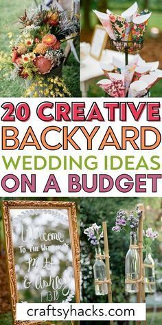 Rustic Barn Wedding Decorations, Wedding Decorations Ideas, Creative Backyard, Backyard Wedding Ideas, Backyard Wedding Decorations, Wedding Ideas On A Budget, Small Backyard Wedding, Low Budget Wedding, Wedding Backyard Reception