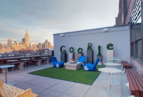 Google Building, Google Office, Restaurant Booth, New York Office, Santiago Chile, Wireless Networking, Google News, Outdoor Patio, Work Space