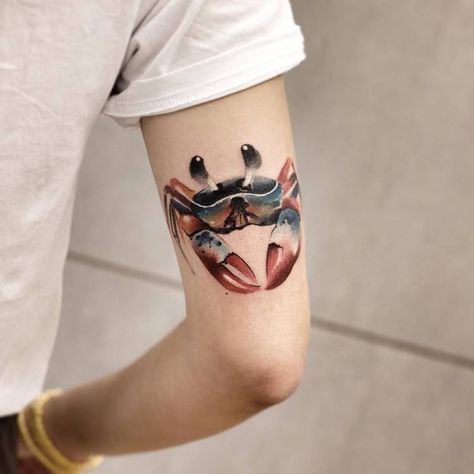 Sealife Tattoos, Lobster Tattoo, Tato Maori, Instagram Tattoos, Tattoo Style Art, Crab Tattoo, Unusual Tattoo, Flower Tattoo Meanings, Horoscope Tattoos