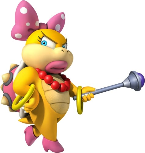 Wendy Koopa, Game Mario Bros, Arcade Artwork, The Koopalings, Super Mario Bros Nintendo, Super Mario Nintendo, Mario Kart 8, Nintendo Characters, Mario Nintendo