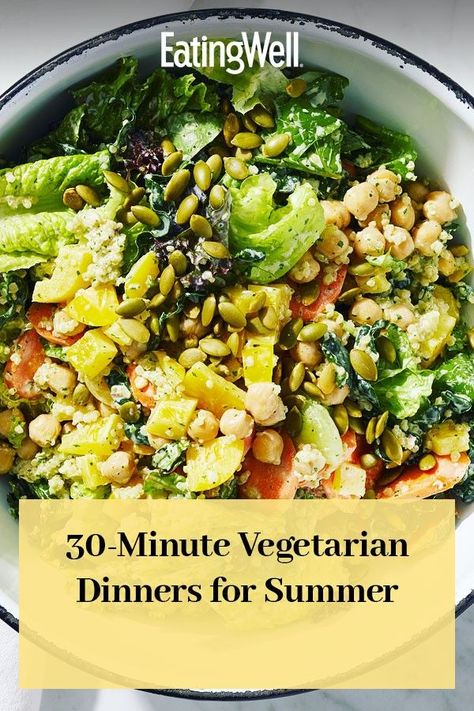 10 Minute Vegetarian Dinners, Make Ahead Dinners Vegetarian, Veggie Dinners Healthy, Sunday Dinner Ideas Healthy, Summer Dinner Recipes Vegetarian, Summer Vegetarian Recipes Dinner, Summer Vegetarian Dinner, Easy Healthy Vegetarian Dinner, Veggie Dinner Ideas