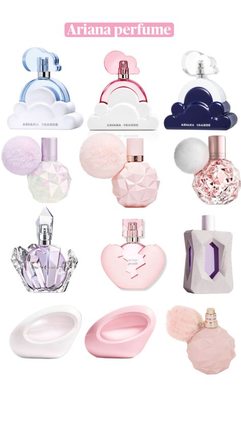 ARIANA All Of Ariana Grande Perfumes, Ariana Perfume Collection, Ariana Grande Lip Gloss, Arianna Perfume, Ariana Grande Perfume Collection, Ariana Grande Perfume Set, Ariana Grande Parfum, Aesthetic Perfumes, Perfume Ariana Grande