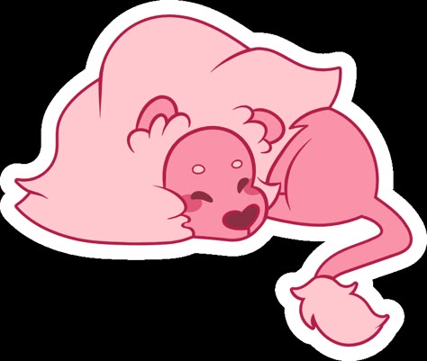 Even a magical pink lion needs some rest. Sticker with Lion, a friend of Steven, from the animated series Steven Universe. Rugrats Cynthia, Lion Steven Universe, Steven Universe Stickers, Lion Sticker, Aladdin Genie, Steven Universe Wallpaper, Steven Universe Anime, Universe Tattoo, Garfield Cat