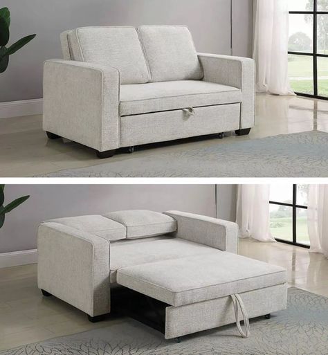 Love Seat Sleeper Sofa Small Spaces, Office Loveseat Small Spaces, Love Seat Sofa Small Spaces Living Room, Love Seat In Office, Office With Small Couch, Bedroom With Couch Layout Small Spaces, Pull Out Loveseat, Small Sofa For Office, Fold Out Sleeper Sofa