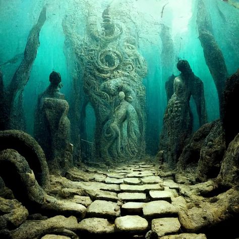 Deep Sea City, Merman And Mermaid, Sea Kingdom, Atlantis Mermaid, Ocean Kingdom, Ancient Atlantis, Mermaid Book, Sea Fashion, Mermaid Books