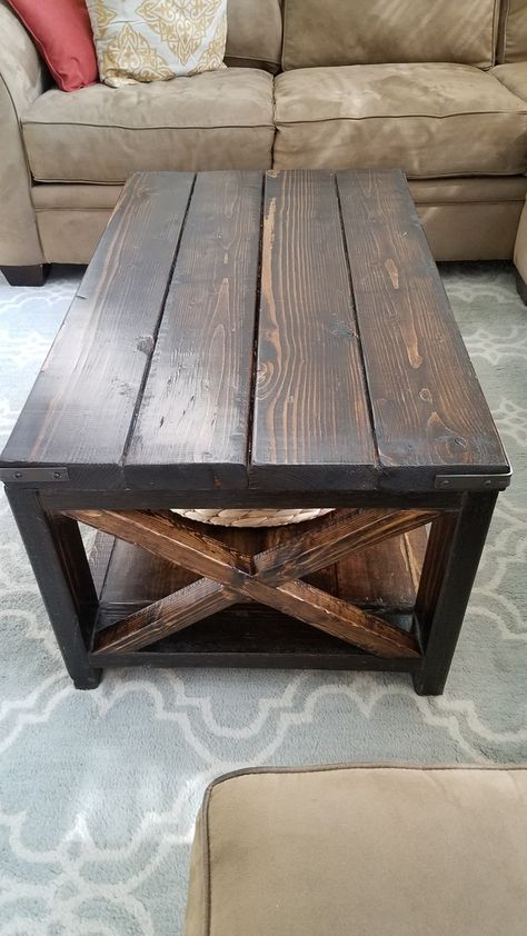 Masculine Coffee Table, Western Coffee Table, X Coffee Table, Coffee Table Ideas, Table Farmhouse, Coffee Table Farmhouse, Table Ideas, Furniture Ideas, Woodworking