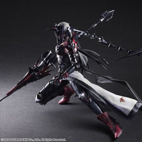 FINAL FANTASY® XV PLAY ARTS -KAI- ARANEA [ACTION FIGURE] | Square Enix Store Final Fantasy Xv Aranea, Aranea Highwind, Rwby Oc, Fantasy Ball, Black Armor, Fantasy Universe, Final Fantasy Vii Remake, Final Fantasy Art, Final Fantasy Xv