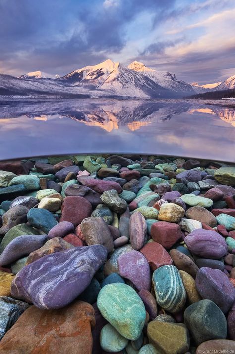 Lake McDonald Rocks Lake Mcdonald Montana, Montana Lakes, Glacier National Park Trip, Glacier Lake, Lake Mcdonald, Rainbow Rocks, Glacier National Park Montana, Big Sky Country, Clear Lake